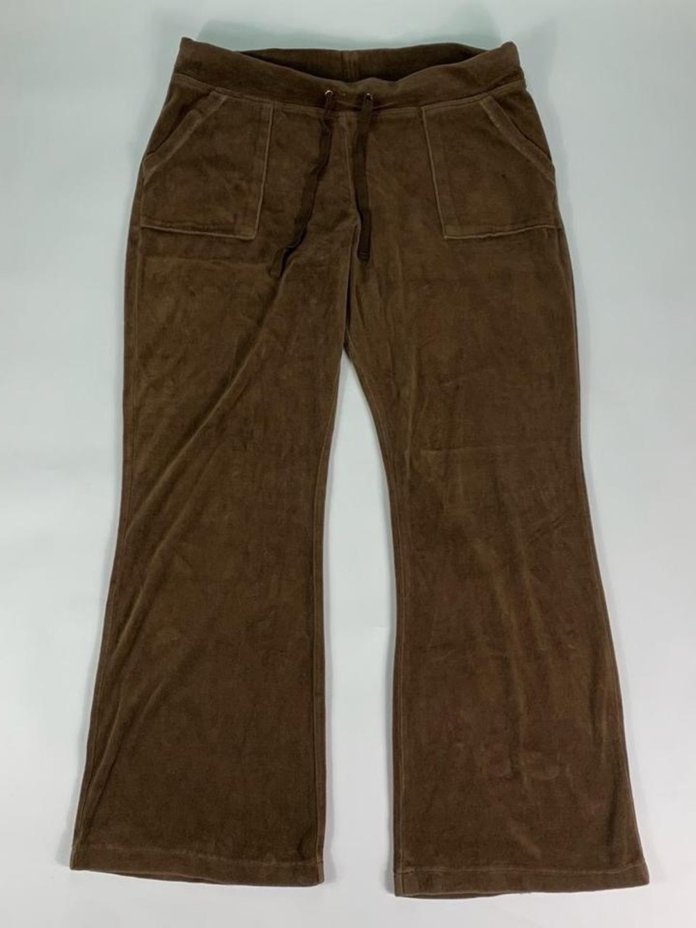 Arizona Jean Co Brown Velour Flared Sweatpants Y2K Lounge